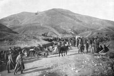 Siberian reserve taking up positions, Russo-Japanese War, 1904-5