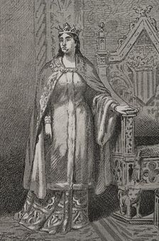 Sibila de Fortià (1350-1406), Queen consort of the Crown of Aragon (1377-1387), 1890. Creator: Joan Serra y Pausas