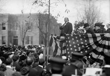 Sibley Memorial Hospital Cornerstone Laying - Bryan Speaking; Cranston at Left, 1913. Creator: Harris & Ewing