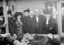 Sibley Memorial Hospital Cornerstone Laying - Earl Cranston; William Jennings Bryan, 1913. Creator: Harris & Ewing