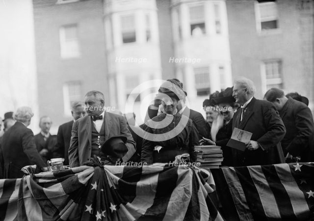 Sibley Memorial Hospital Cornerstone Laying - Mr. And Mrs. Albert Longwell, Center, 1913. Creator: Harris & Ewing.