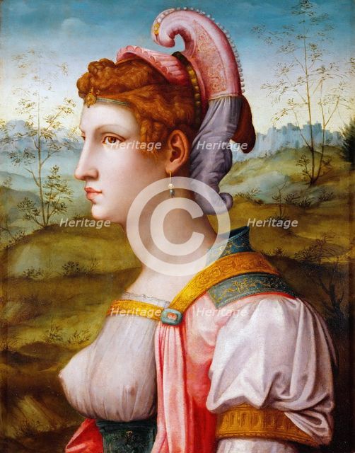 Sibyl, 1525-1550. Artist: Bacchiacca, Francesco (1494-1557)