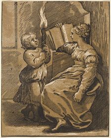 Sibyl Reading, 16th century. Creator: Unknown