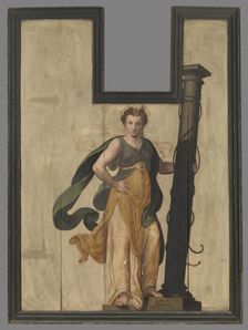 Sibyl with Column, 1565. Creator: Lambert van Noort