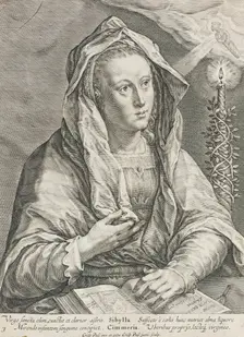 Sibylla Cimmeria, 1617. Creator: Crispin van de Passe II