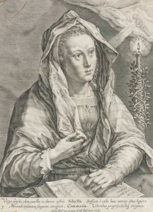 Sibylla Cimmeria, 1617. Creator: Crispin van de Passe II