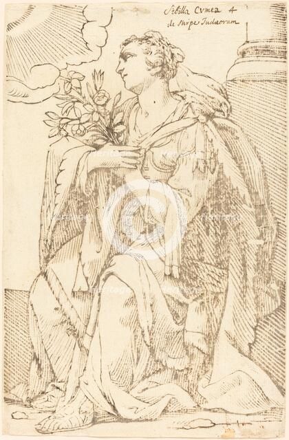 Sibylla Cimmeria, 1625. Creator: Jacques Stella.