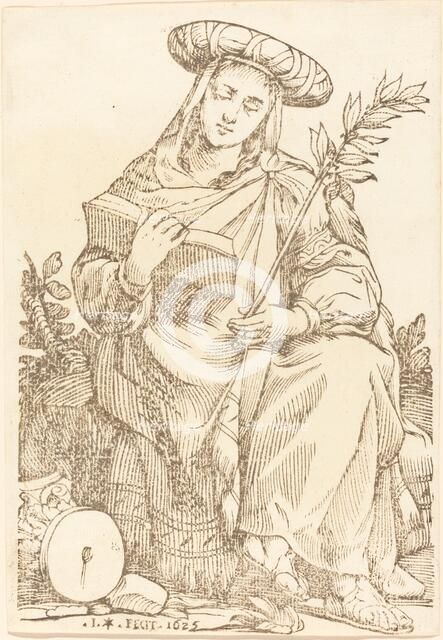 Sibylla Libyca, 1625. Creator: Jacques Stella.