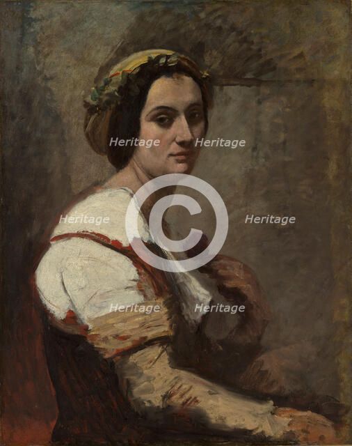 Sibylle, ca. 1870. Creator: Jean-Baptiste-Camille Corot.