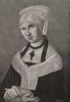 Sibylle of Saxony, (1515-1592), Saxon princess of the Albertine line of the House of Wettin, 1877. Creator: J Petot