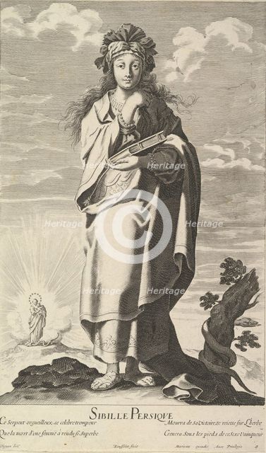 Sibylle Persique, ca. 1635. Creators: Gilles Rousselet, Abraham Bosse.