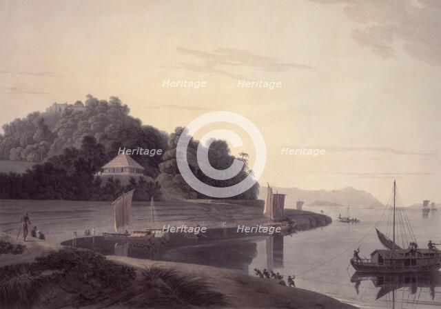 Siccra Gulley on the Ganges, c1795-c1809.  Creators: Thomas Daniell, William Daniell.
