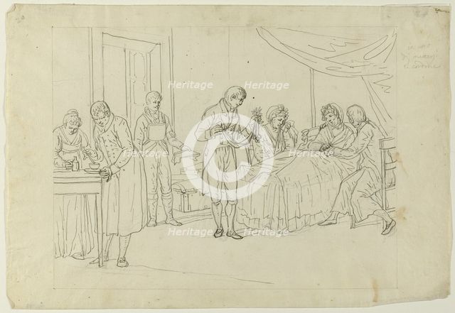 Sickbed Scene, n.d. Creator: Saverio della Gatta.