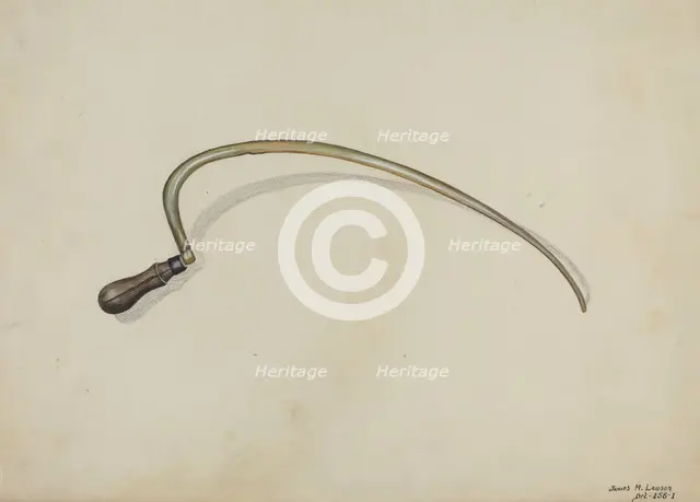 Sickle, c. 1936. Creator: James M. Lawson.