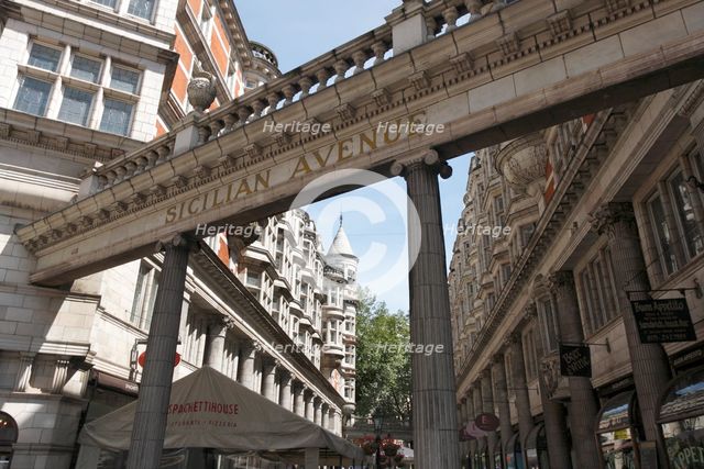 Sicilian Avenue, Bloomsbury, London, 2010.  Creator: Peter Thompson.