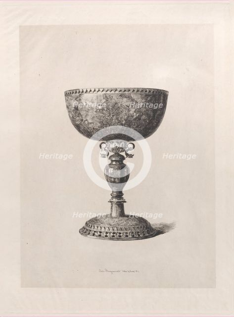 Sicilian Jasper Cup, 1864. Creator: Jules-Ferdinand Jacquemart.