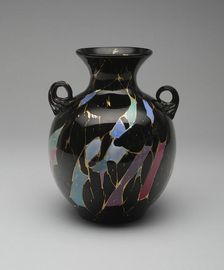 Sicilian Vase, c. 1878. Creator: Mount Washington Glass Company