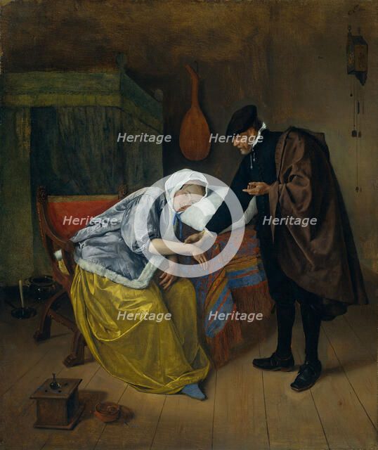Sick Woman. Artist: Steen, Jan Havicksz (1626-1679)