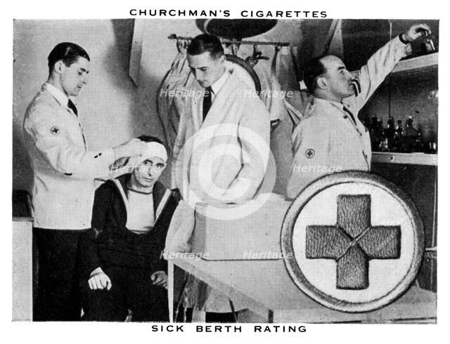 Sick Berth Rating, 1937.Artist: WA & AC Churchman