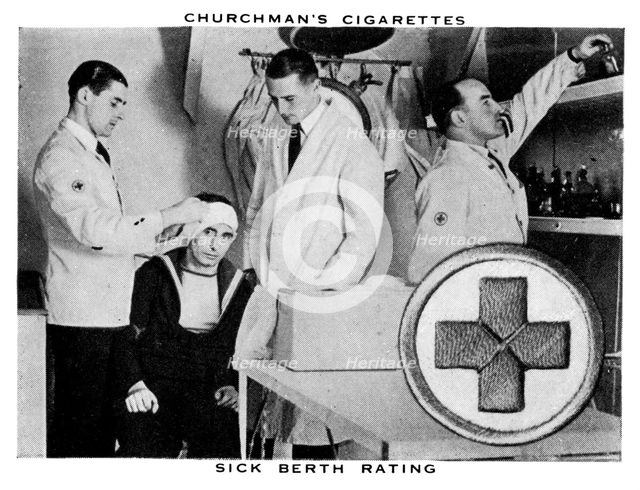 Sick Berth Rating, 1937.Artist: WA & AC Churchman