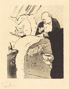 Sick Carnot! (Carnot malade!), 1893. Creator: Henri de Toulouse-Lautrec