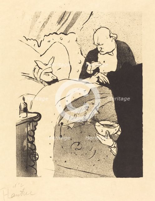 Sick Carnot! (Carnot malade!), 1893. Creator: Henri de Toulouse-Lautrec.