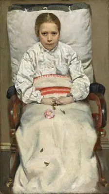 Sick Girl, 1881. Creator: Christian Krohg