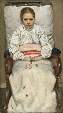 Sick Girl, 1881. Creator: Christian Krohg