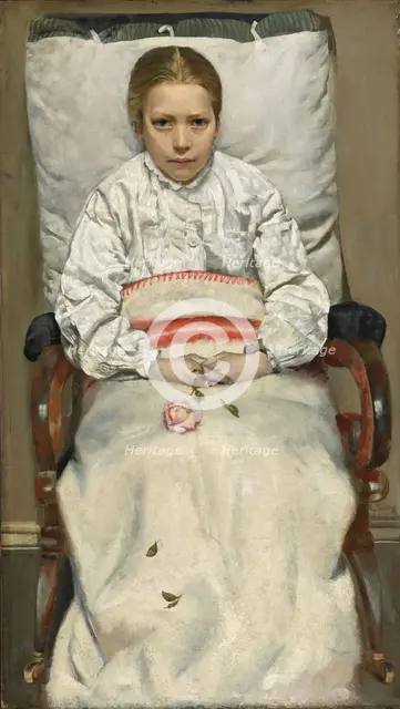 Sick Girl, 1881. Creator: Christian Krohg.