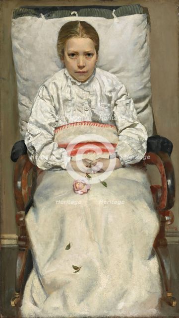 Sick Girl, 1881. Creator: Christian Krohg.