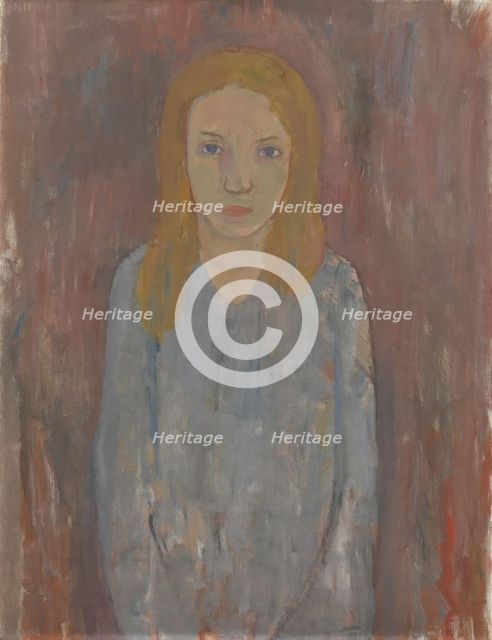 Sick girl, 1930. Creator: Nils Nilsson.