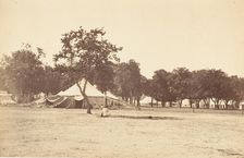 Side View of Main Street, Governor General's Camp, 1858-61. Creator: Unknown