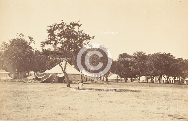 Side View of Main Street, Governor General's Camp, 1858-61. Creator: Unknown.