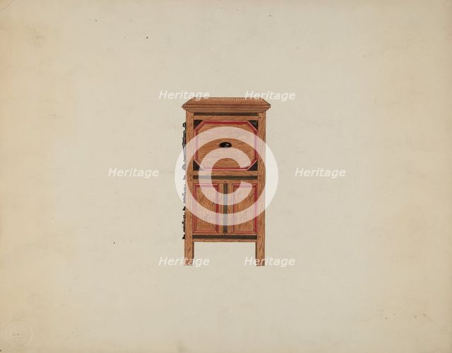 Side View of Hartford Chest, c. 1936. Creator: Martin Partyka.