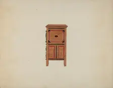 Side View of Hartford Chest, c. 1936. Creator: Martin Partyka
