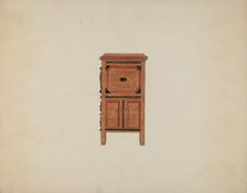 Side View of Hartford Chest, c. 1936. Creator: Martin Partyka