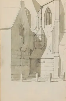 Side view of the Grote Kerk in Hoorn, c.1783-c.1797. Creator: Johannes Huibert Prins
