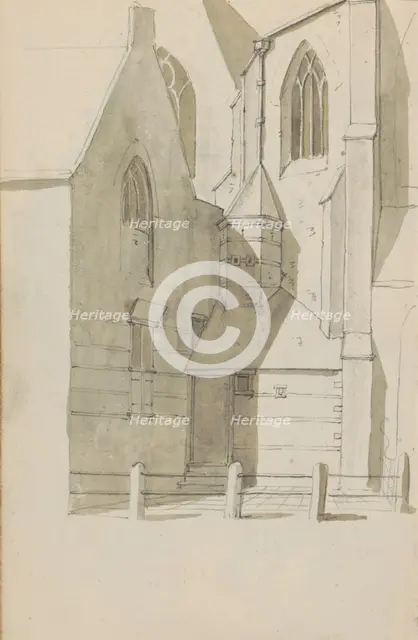 Side view of the Grote Kerk in Hoorn, c.1783-c.1797. Creator: Johannes Huibert Prins.