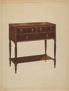 Side Board, 1936. Creator: Nicholas Gorid