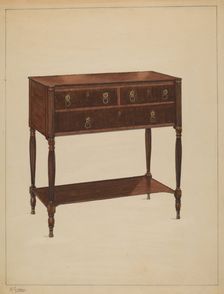 Side Board, 1936. Creator: Nicholas Gorid