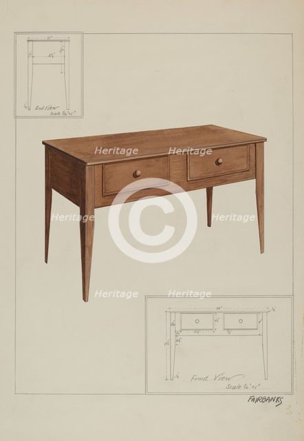 Side Board, c. 1937. Creator: George Fairbanks.