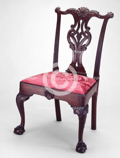 Side Chair, 1750/55. Creator: Unknown.