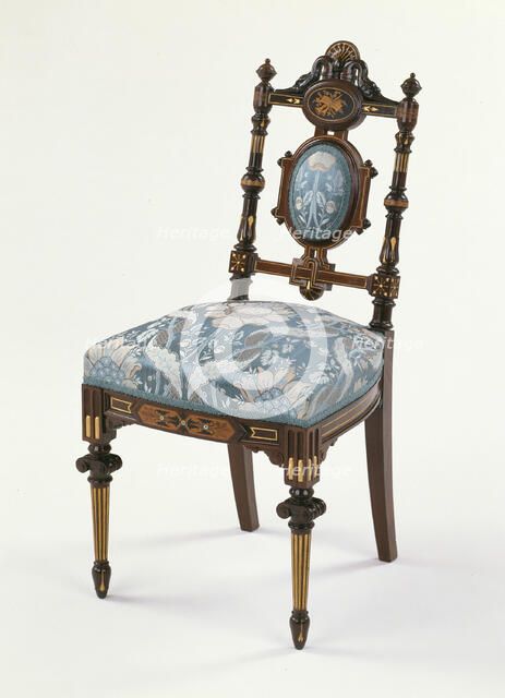 Side Chair, 1869/70. Creator: Herter Brothers.