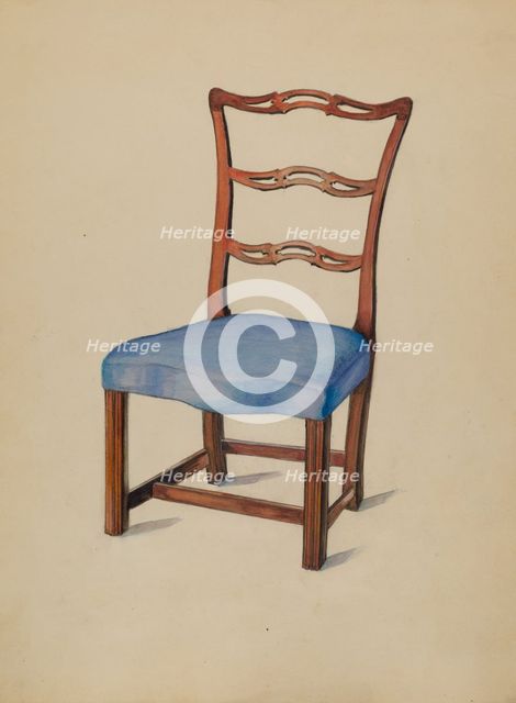 Side Chair, 1935/1942. Creator: Carl Weiss.