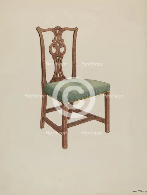 Side Chair, 1935/1942. Creator: Dana Bartlett.