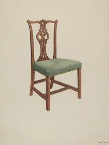 Side Chair, 1935/1942. Creator: Dana Bartlett