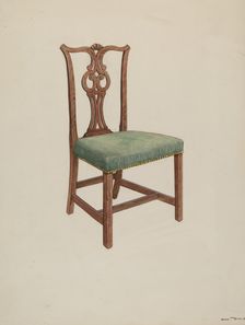 Side Chair, 1935/1942. Creator: Dana Bartlett