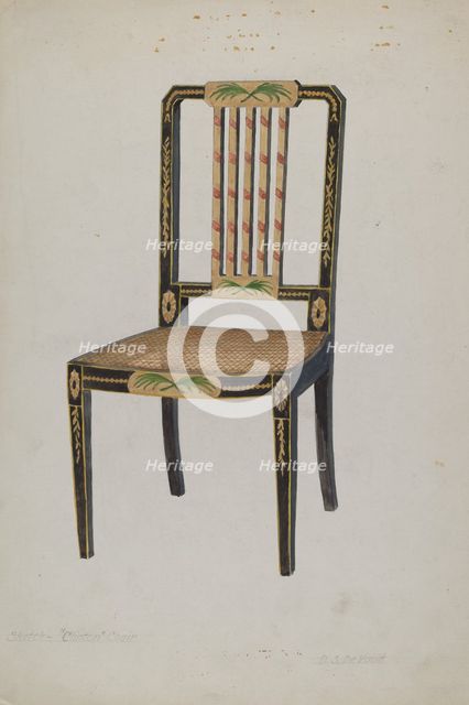 Side Chair, 1935/1942. Creator: David S De Vault.