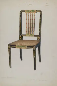 Side Chair, 1935/1942. Creator: David S De Vault