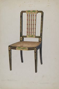 Side Chair, 1935/1942. Creator: David S De Vault
